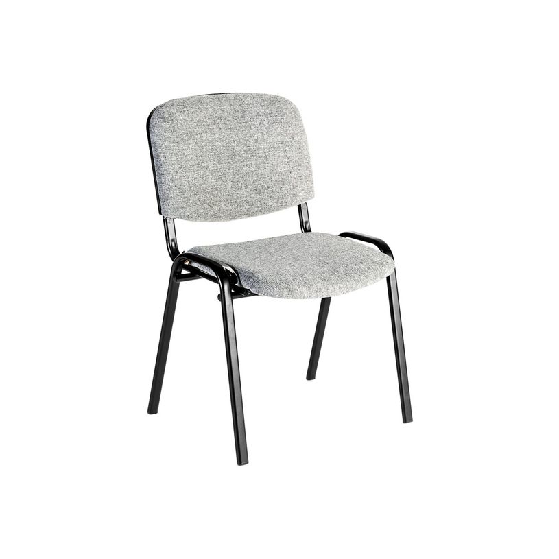 0403000520859-Chaise COIGNY ECO - pieds noirs - gris-P_300052085_1-0