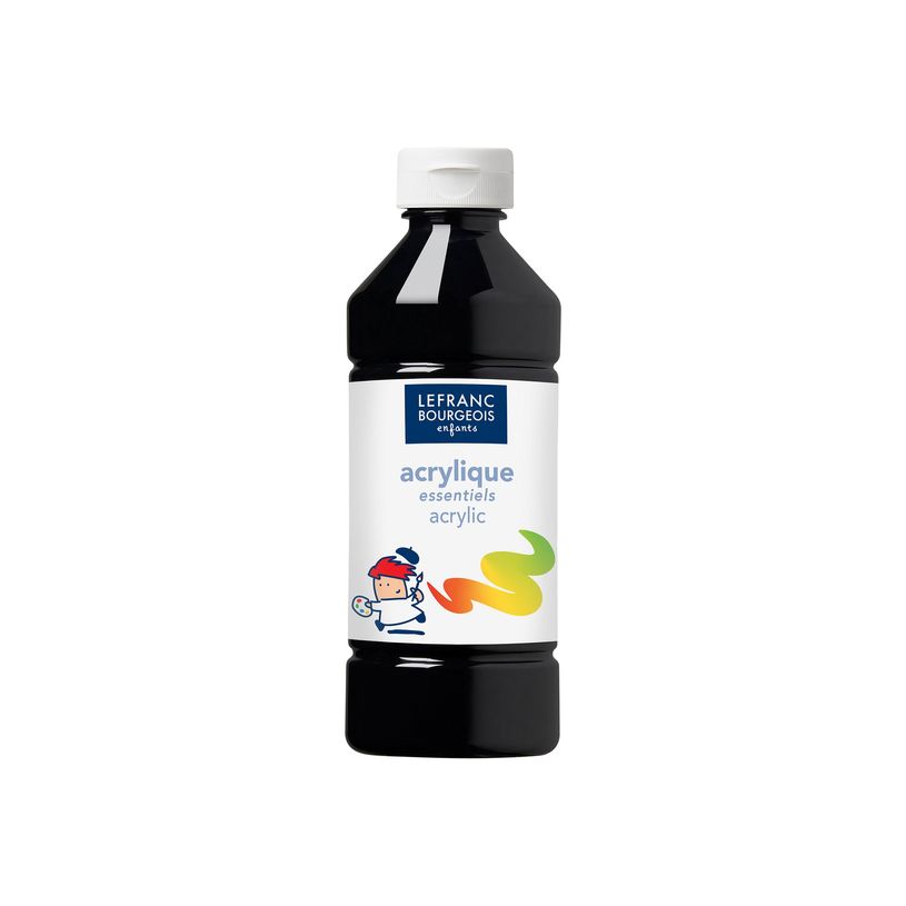 3013641885360-Lefranc Bourgeois Enfants - Peinture acrylique - noir - 500 ml-P_300052820_1-0