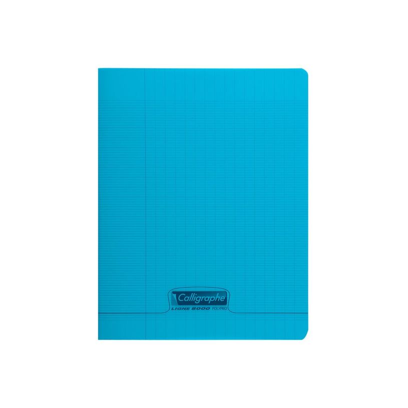 3210330183428-Calligraphe 8000 - Cahier polypro 17 x 22 cm - 192 pages - grands carreaux (seyès) - bleu-P_300052834_1-0