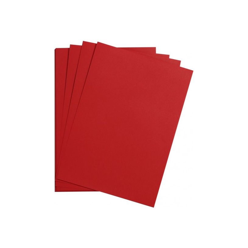 3329680970029-Clairefontaine Maya - Papier à dessin - 50 x 70 cm - 270 g/m² - rouge coquelicot - 25 fe-P_300052884_2-2
