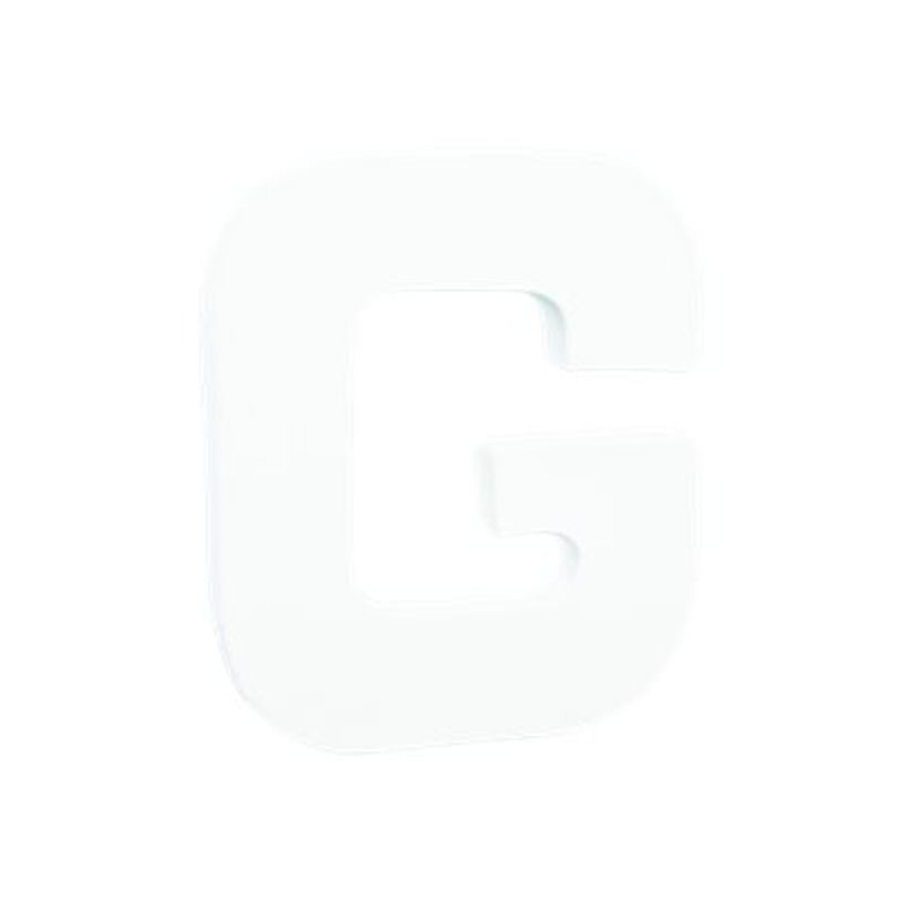 3609510007362-Décopatch - Lettre de décoration - G - petit - 12 cm - blanc - papier mâché-P_300052925_1-0