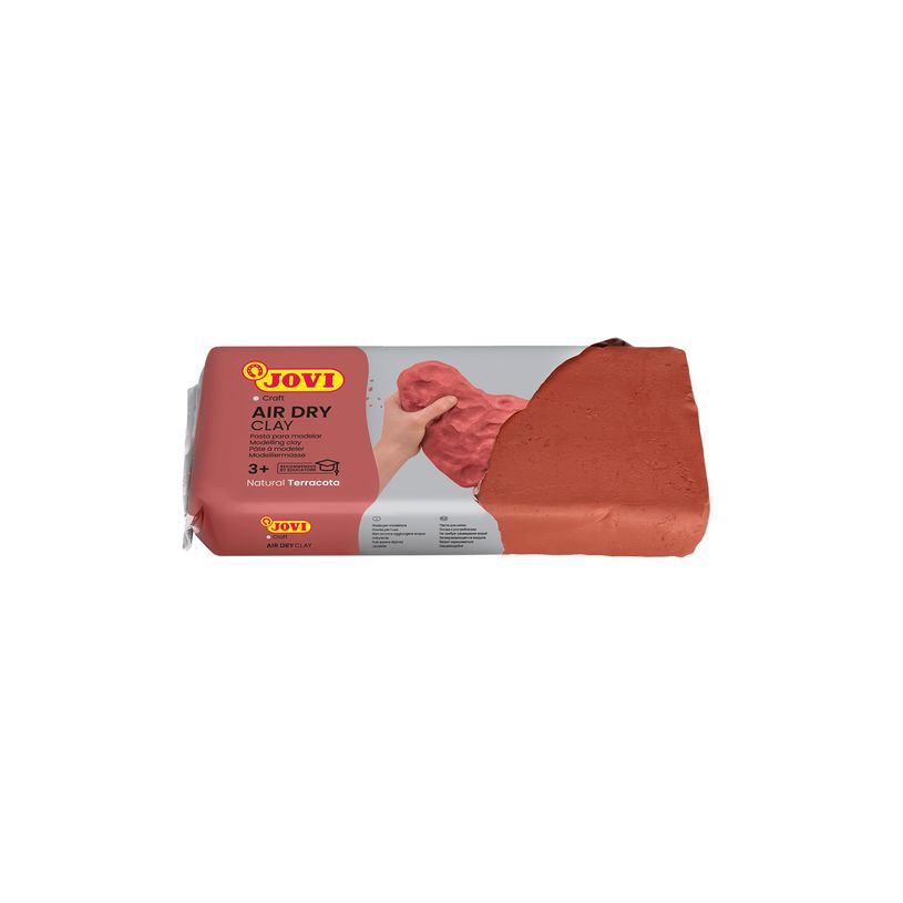 8412027248150-Jovi Pâte Autodurcissante Air Dry 250 g – Terracotta, Facile à Modeler et Séchage à l’Air--0