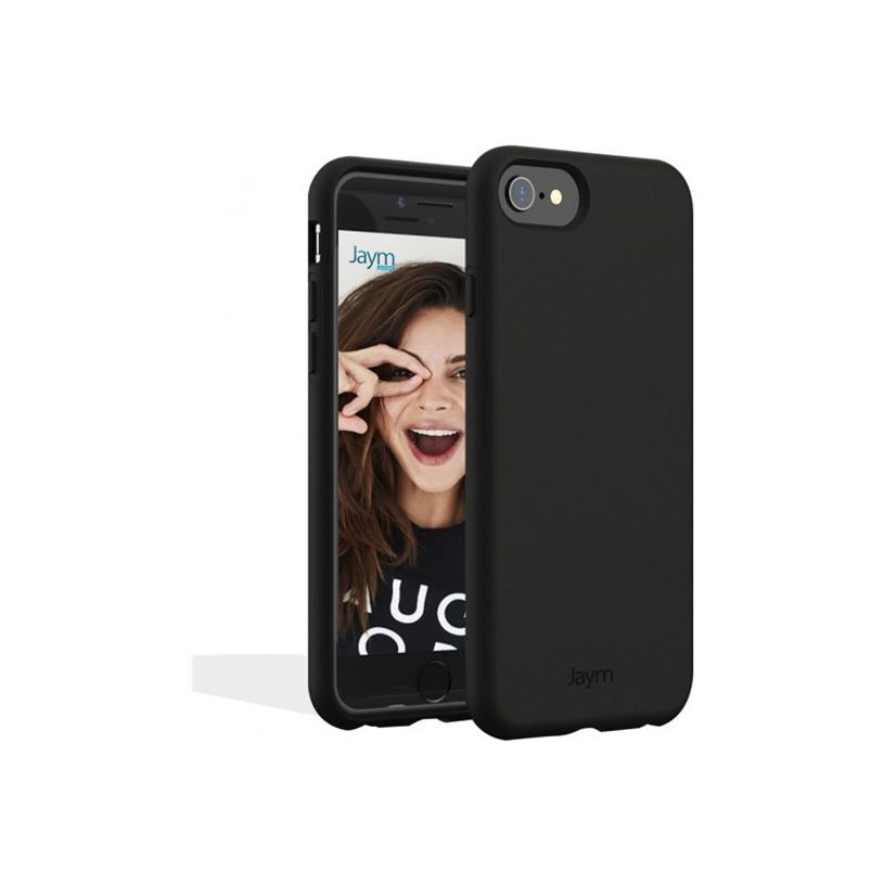 3701263517379-JAYM Premium - Coque de protection pour Apple iPhone 7 / 8 / SE - microfibre - noir-P_300053048_1-0