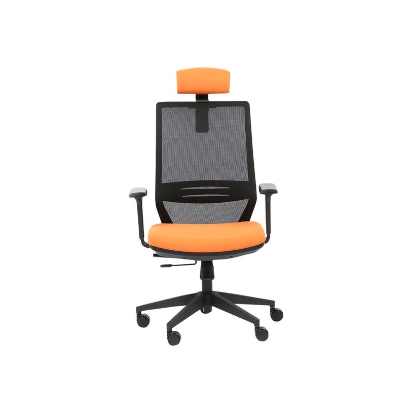 3701338801280-Fauteuil de bureau TECSY - accoudoirs - noir/orange-P_300053100_1-0