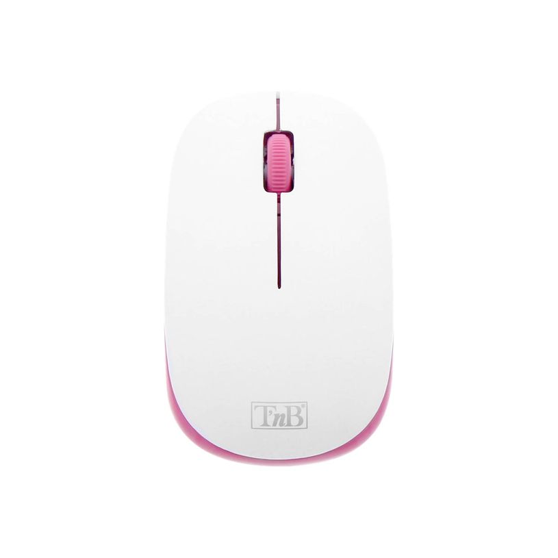 3303170094303-T'nB CANDY - Souris sans fil pour droitier et gaucher - optique - blanc/rose-P_300053223_5-2