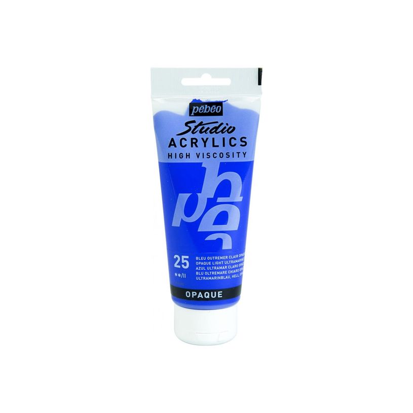 3167868310256-Pebeo Studio Acrylics - Peinture acrylique à base d'eau - bleu outremer clair - 100 ml-P_300053509_2-0