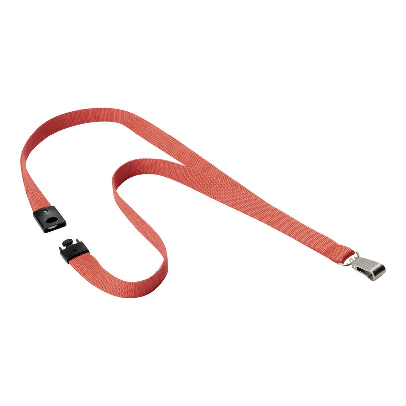 4005546808741-DURABLE SOFT COLOUR - 10 cordons pour badge - Corail-P_300053571_1-0