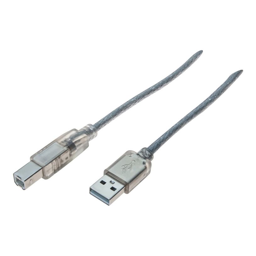 3548385324245-exertis Connect - Câble USB - USB (M) pour USB type B (M) - USB 2.0 - 1.8 m - transparent-P_300053611_1-0
