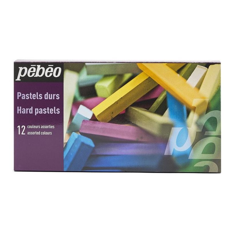 3167864003008-Pebeo Hard - Crayon de cire - hard pastel - couleurs assorties (pack de 12)-P_300053731_4-0