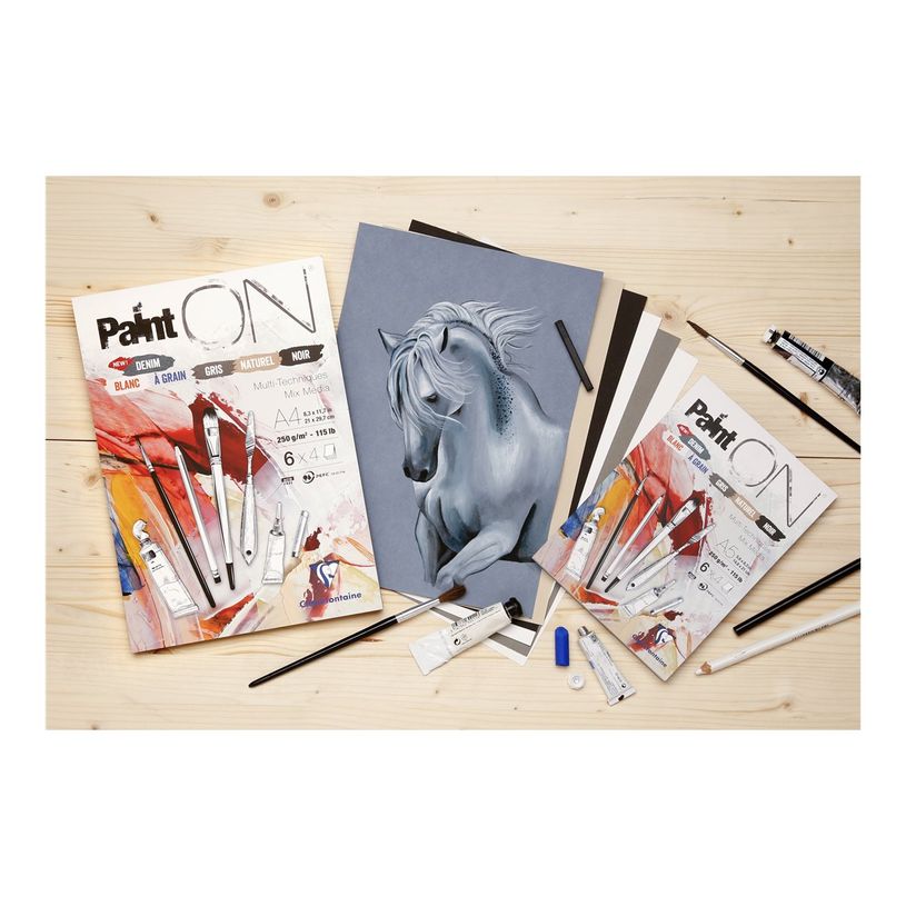 3329689754095-Bloc 24 feuilles - A5 (145 x 210 cm) - 250g - blanc, gris, noir, naturel, denim - Clairefo-P_300054014_3-2