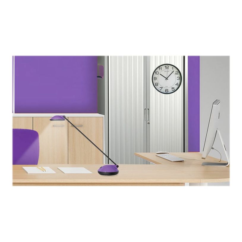 3595560023714-UNILUX MAGNET - Horloge - quartz - montage mural - 30.5 cm - gris métal-P_300054023_1-1