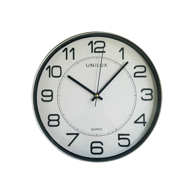 3595560023714-UNILUX MAGNET - Horloge - quartz - montage mural - 30.5 cm - gris métal-P_300054023_2-0