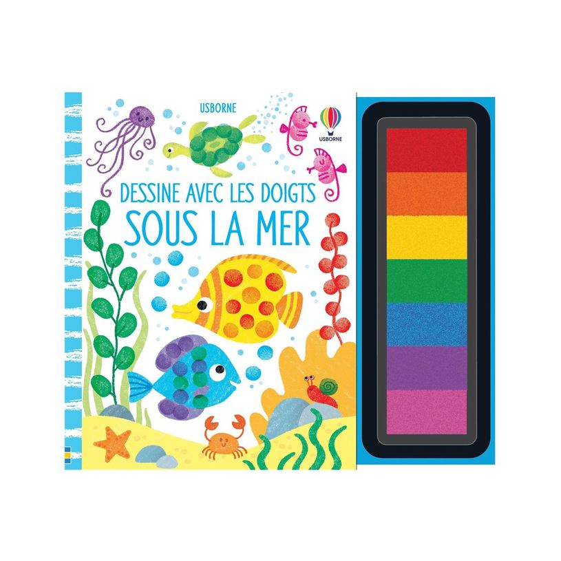 9781474963640-Sous la mer - Dessine avec les doigts - par Watt Fiona - livre à colorier-P_300054294_1-0