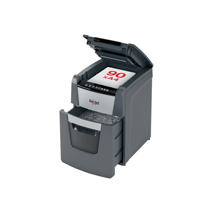 5028252616799-Rexel Optimum AutoFeed+ 90X - Destructeur de documents - coupe croisée - 4 x 28 mm - P-4-P_300054331_3-0