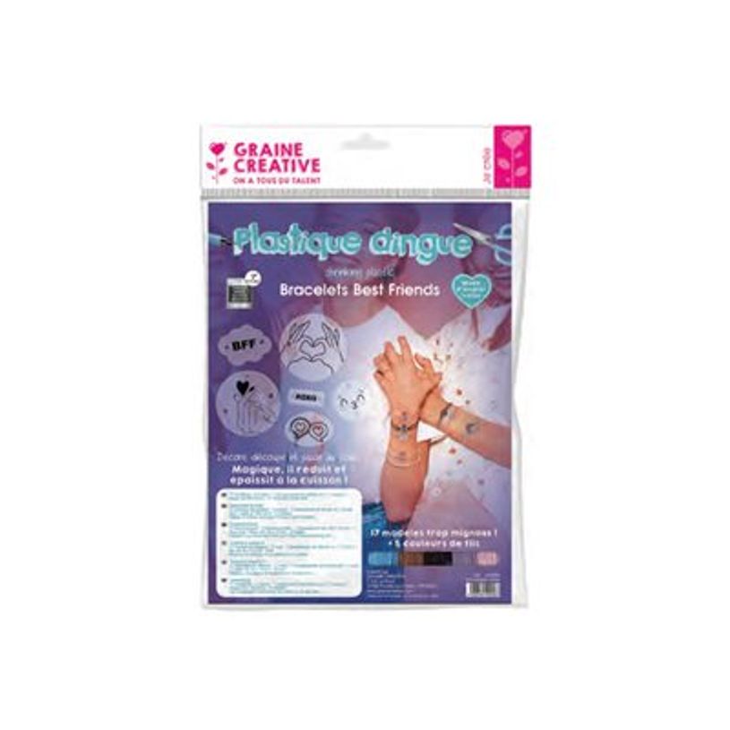 3532435402533-Graine Creative Plastique Dingue - Friendship bracelets - bleu, transparent, rose-P_300054604_1-0