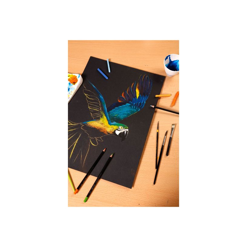 3329689751698-Clairefontaine PaintON - Bloc - gommé - A4 - 20 feuilles - noir profond-P_300054952_2-1