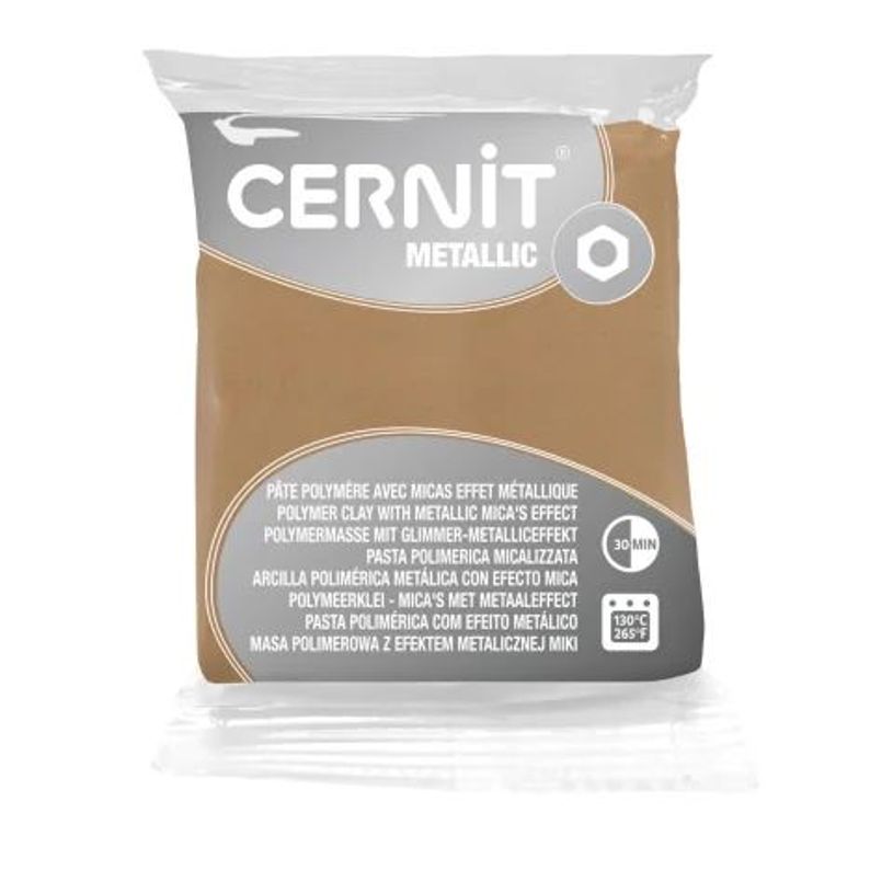 5411711455679-Cernit Metallic - Pâte à modeler - 56 g - champagne - argile polymère--0