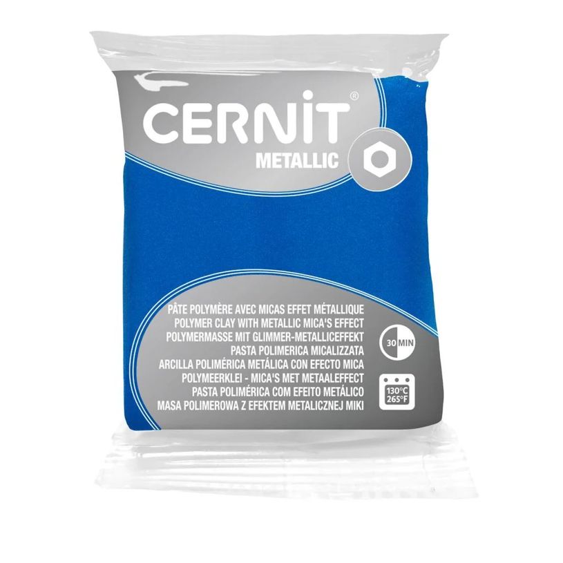 5411711459783-Cernit Metallic - Pâte à modeler - 56 g - bleu - argile polymère--0