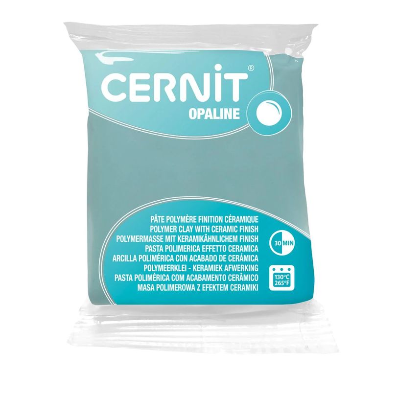 5411711455884-Cernit Opaline - Pâte à modeler - 56 g - vert menthe - argile polymère--0