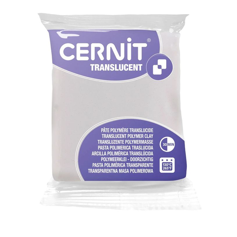 5411711456126-Cernit Translucent - Pâte à modeler - 56 g - blanc pailleté - argile polymère--0