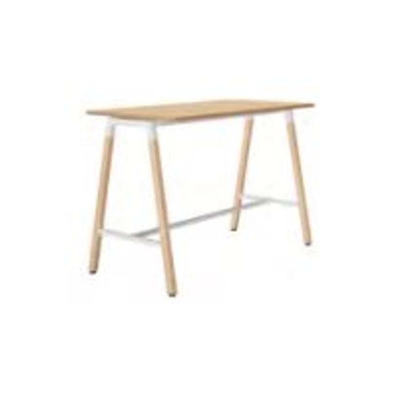 0403000554021-Plan de travail haut CONNEXION - 120 cm - Pieds bois - Chêne/anthracite-P_300055402_1-0