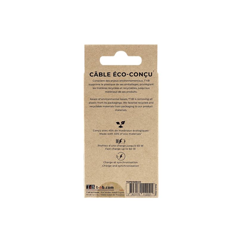 3303170112021-T'nB Eco - Câble USB - 24 pin USB-C (M) pour 24 pin USB-C (M) - 1.5 m-P_300055775_3-3