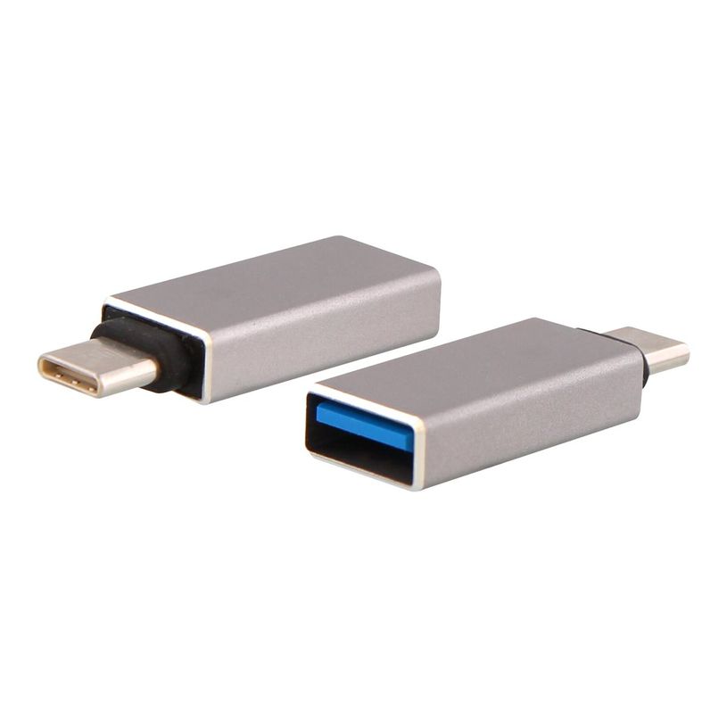 3303170080153-T'nB - Adaptateur USB - 24 pin USB-C (M) pour USB type A (F) - USB 3.0 OTG - gris sidéral-P_300055779_3-0