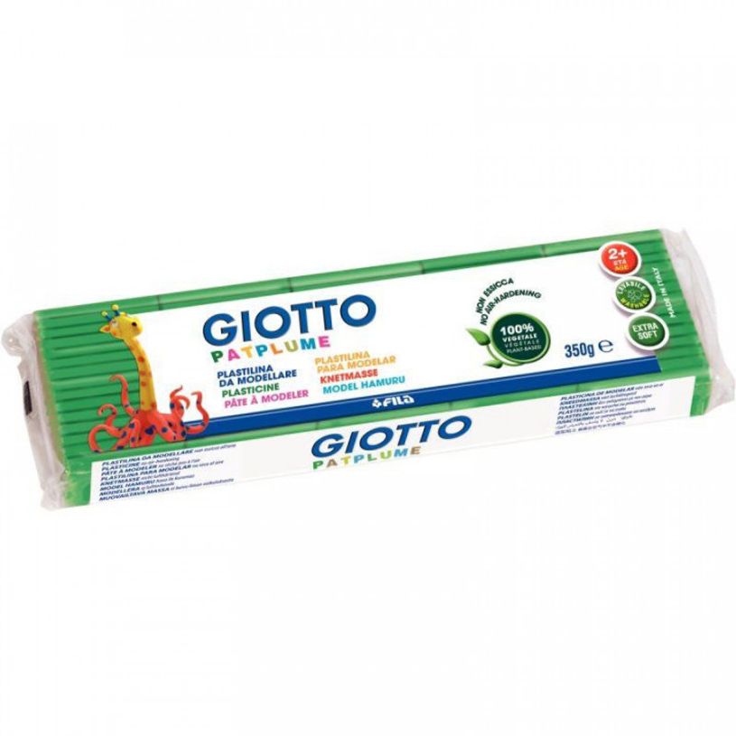 8000144510184-Giotto Patplume - Pâte à modeler - 350 g - vert clair--0