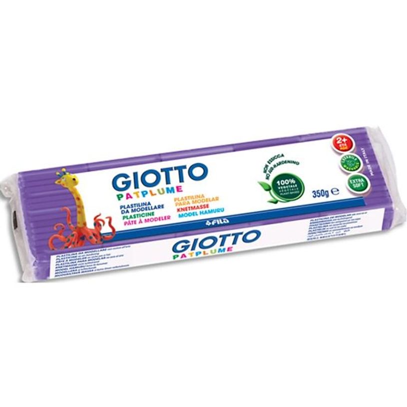 8000144511044-Giotto Patplume - Pâte à modeler - 350 g - violet--0