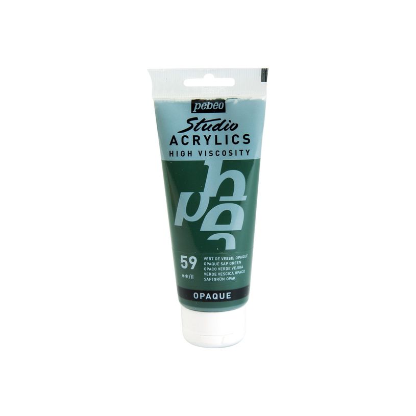 3167868310591-Pebeo Studio Acrylics - Peinture acrylique à base d'eau - 100 ml - vert sève-P_300075167_1-2