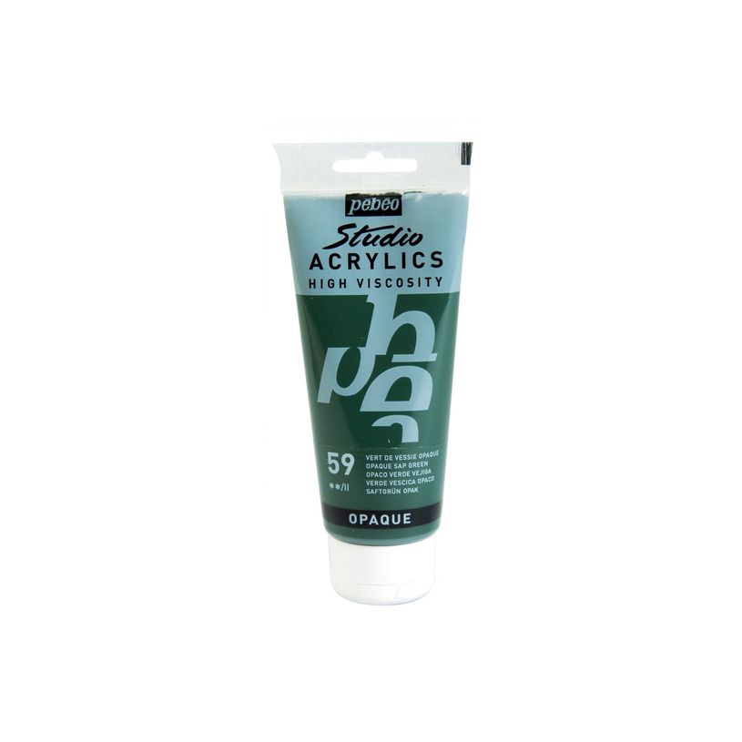 3167868310591-Pebeo Studio Acrylics - Peinture acrylique à base d'eau - 100 ml - vert sève-P_300075167_2-0