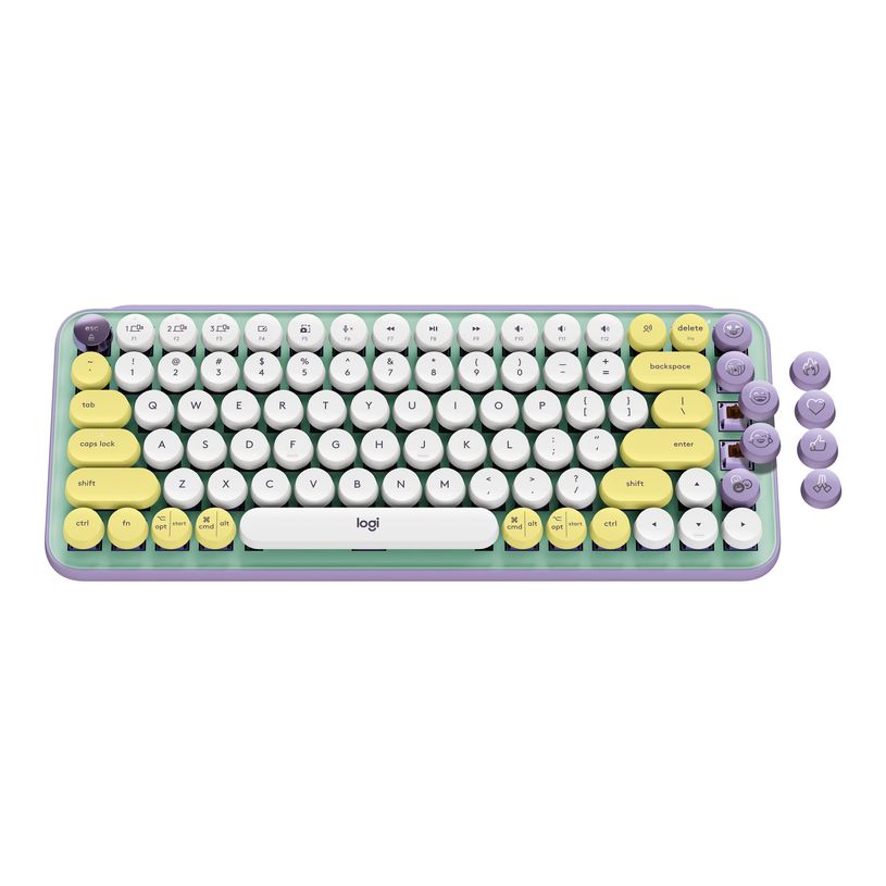 5099206101234-Logitech POP Keys - Clavier PC sans fil - bluetooth 5.1 et LE - daydream-P_300080570_3-4