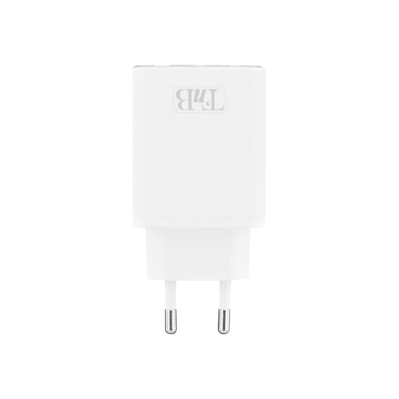 3303170111246-T'nB - Adaptateur secteur - GaN - 65 Watt - 3 A - PD 3.0, QC 3.0, Turbo Charge - 3 connecteurs-P_300080639_5-0