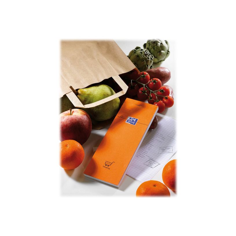 3020121062760-Oxford - Bloc shopping - 7,4 x 21 cm - 160 pages - petits carreaux - 80G - orange-P_301202_3-1