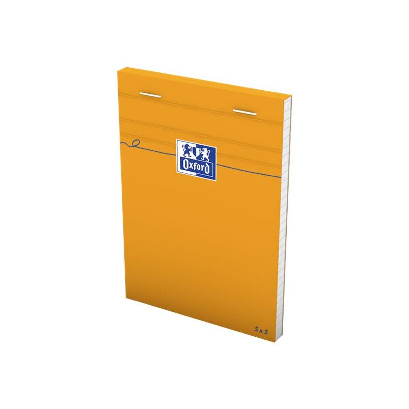 3020121062784-Oxford - Bloc notes - 10 x 15 cm - 160 pages - petits carreaux - 80G - orange-P_301204_2-1