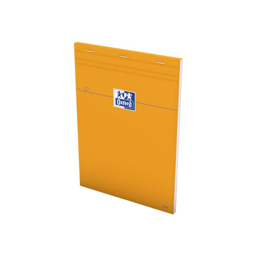 3020121062814-Oxford - Bloc notes - A4 - 160 pages - petits carreaux - 80G - orange-P_301207_4-2