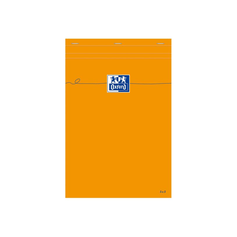 3020121062814-Oxford - Bloc notes - A4 - 160 pages - petits carreaux - 80G - orange-P_301207_6-5