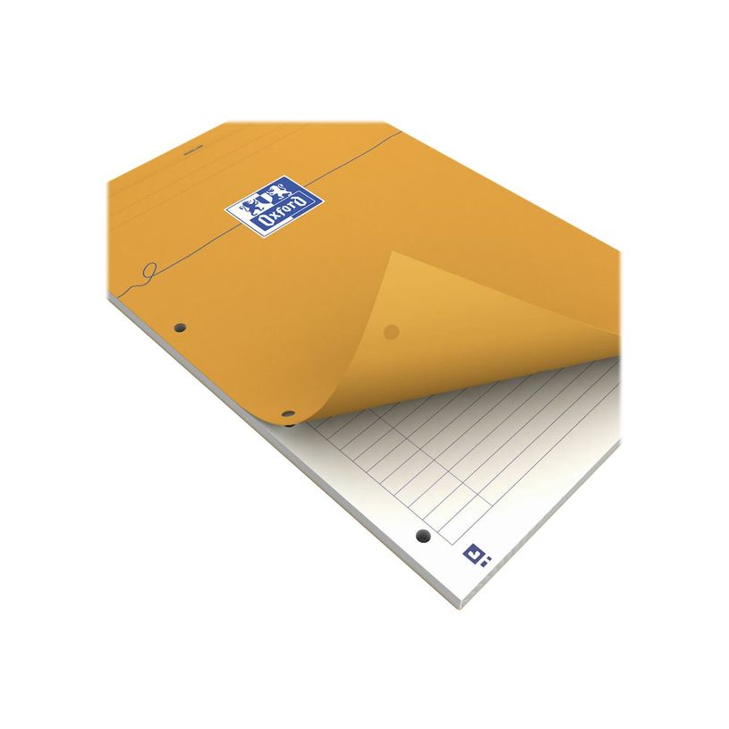 3020121062869-Oxford - Bloc notes - A4 + - 160 pages - ligné - 80G - perforé - orange-P_302308_6-3