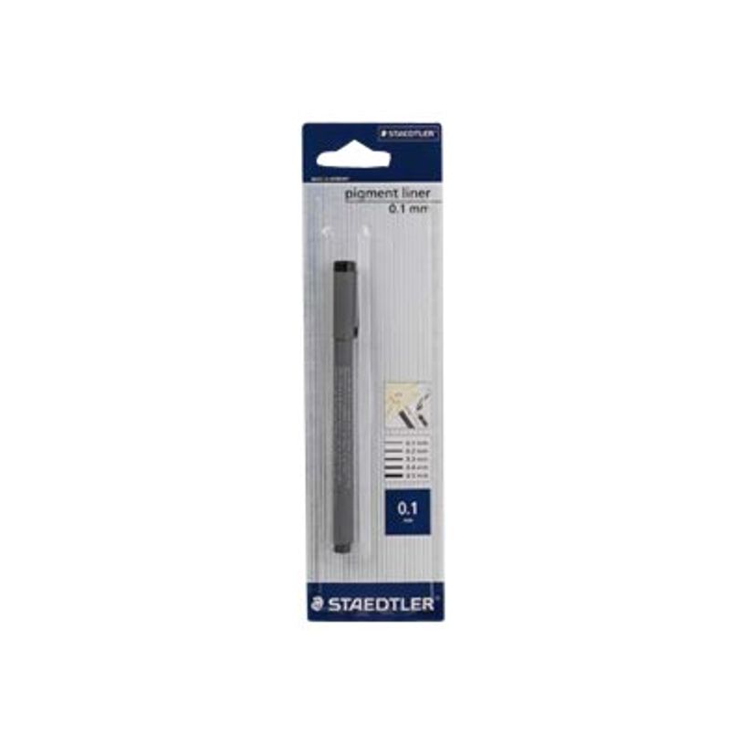 4007817308127-STAEDTLER pigment liner 308 - Feutre fin - non permanent - noir - encre pigmentée - 0.1 mm-P_308019_1-0