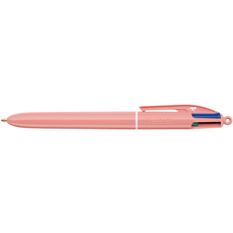 3086124142205-BIC - Stylo Bille 4 Couleurs Rasberry - Pointe 1 mm--0
