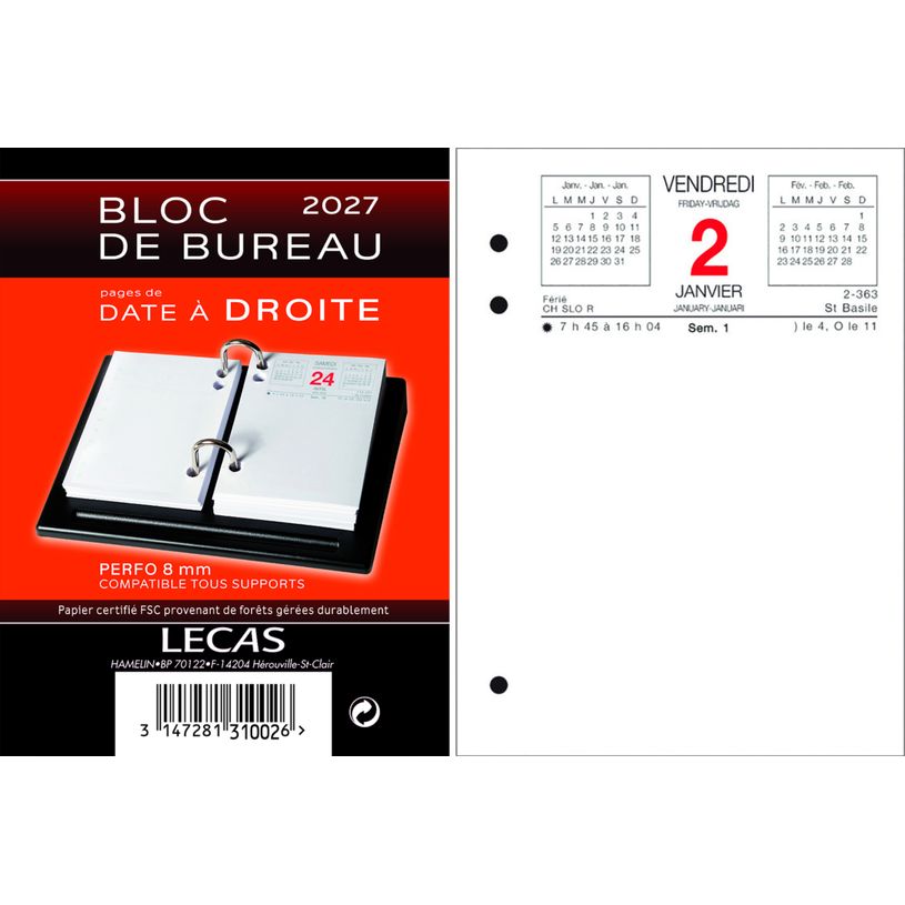 3147280310027-Lecas - Bloc de bureau - date à droite - 8,5 x 11,5 cm--0