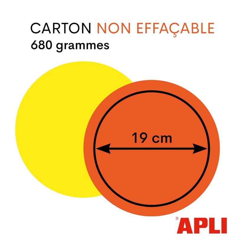 3270240219501-Apli Agipa - 50 flèches fluo non effaçables - jaune/orange - 12 x 16 cm--2