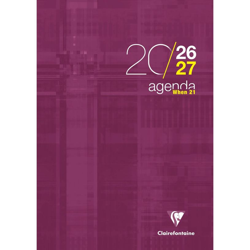 3329680319903-Agenda When - 1 semaine sur 2 pages - A4 (21 x 29,7 cm) - disponible dans différentes couleurs - Exaco--2