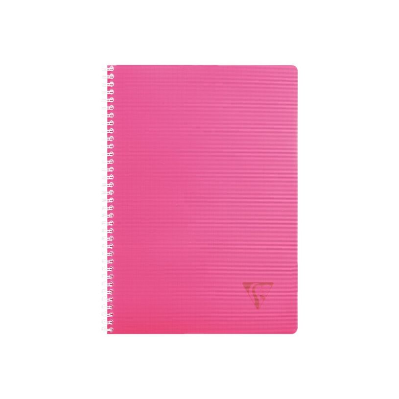 3329683281252-Clairefontaine Linicolor - Cahier polypro à spirale A4 (21x29,7cm) - 100 pages - petits carreaux (5x5mm) - disponible-P_328125_1-0