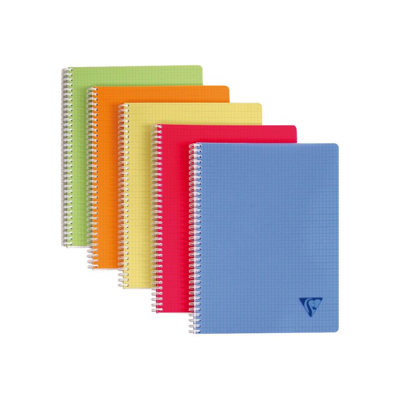 3329683281269-Clairefontaine Linicolor - Cahier polypro à spirale A4 (21x29,7cm) - 180 pages - petits carreaux (5x5mm) - disponible-P_328126_1-0