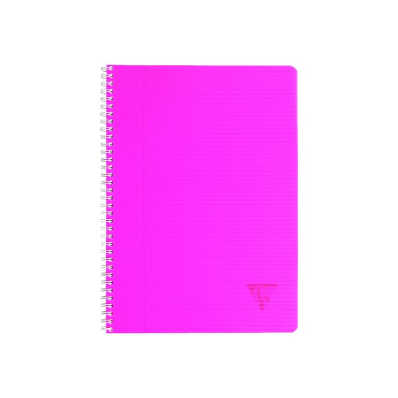 3329683287155-Clairefontaine Linicolor - Cahier polypro à spirale 17 x 22 cm - 100 pages - grands carreaux (Seyes) - disponible-P_328715_4-3