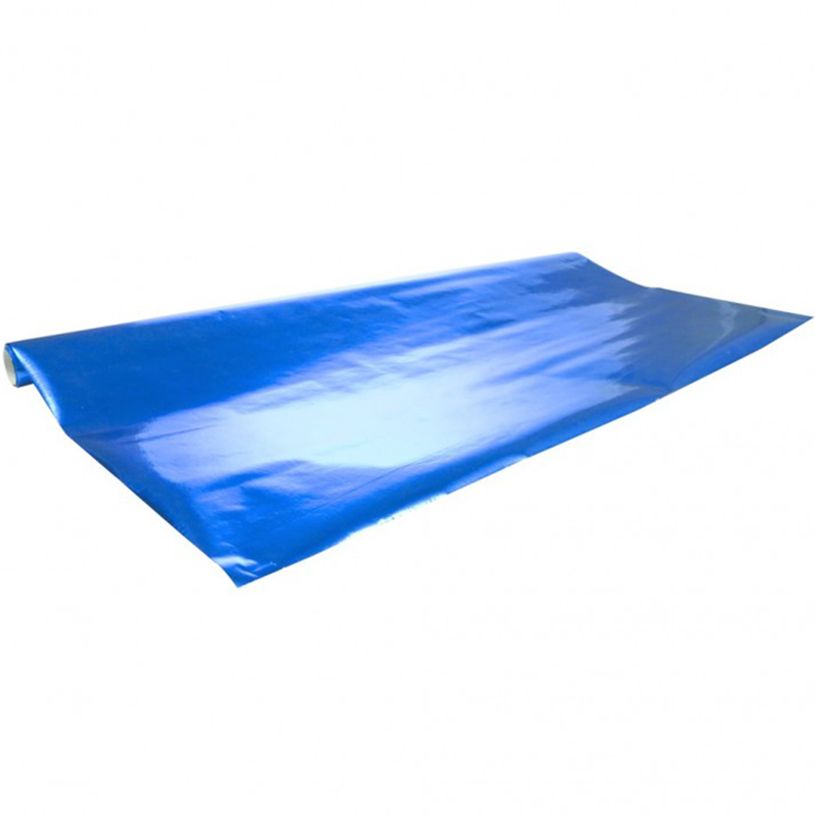 3065503541136-Clairefontaine - Papier cadeau métallisé - 70 cm x 2 m - 80 g/m² - bleu-P_354113_1-0