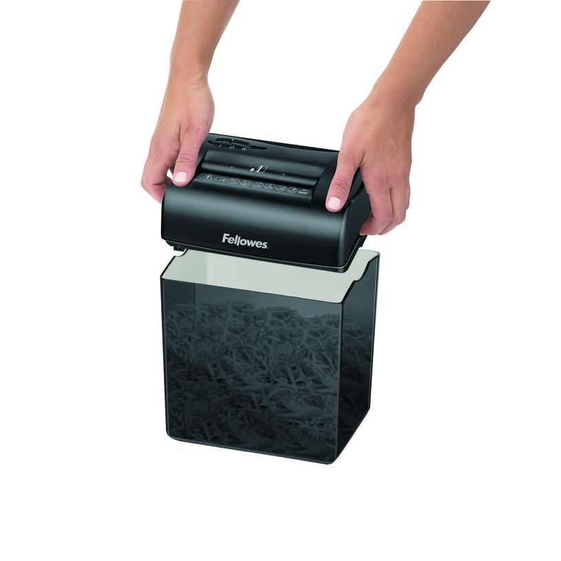 0043859561346-Fellowes Shredmate - destructeur de documents coupe croisée - 4 feuilles - Corbeille 4,5 li-P_3700501_9-2