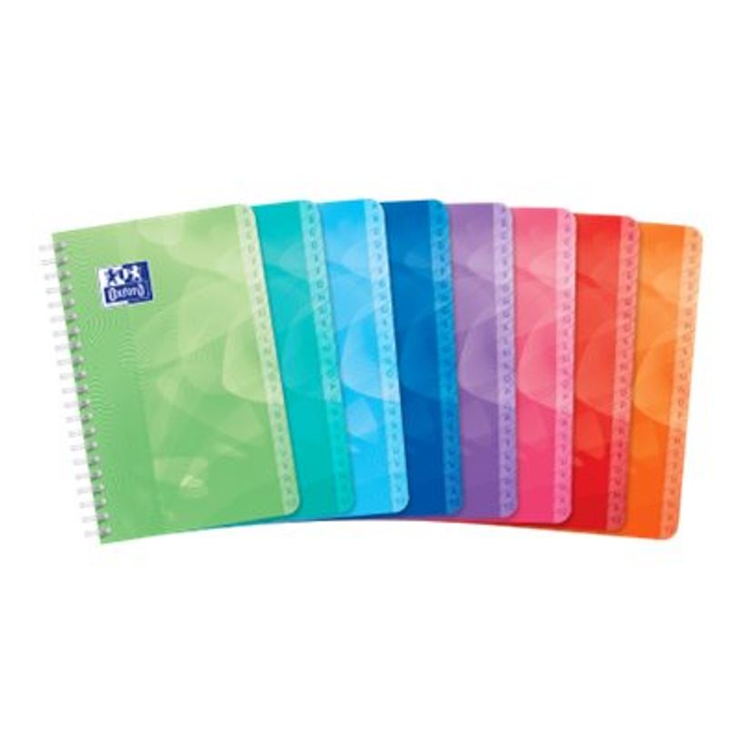 3020120097190-Oxford Polypro Lagoon - Répertoire polypro à spirale - 11 x 17 cm - 100 pages - petits carreaux - disponib-P_37731410_1-0