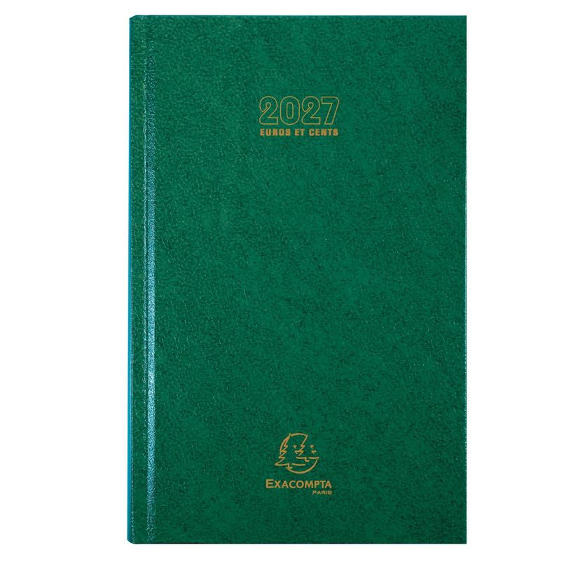 3660942007542-Agenda de bureau Carré - Euros et Cents - 1 jour par page - 13,5 x 21 cm - disponible dans différentes cou--2